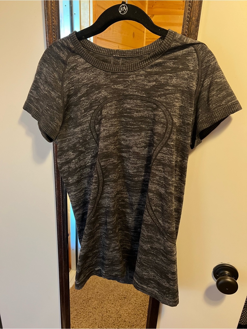 Lululemon Heathered Short Sleeve Top - black